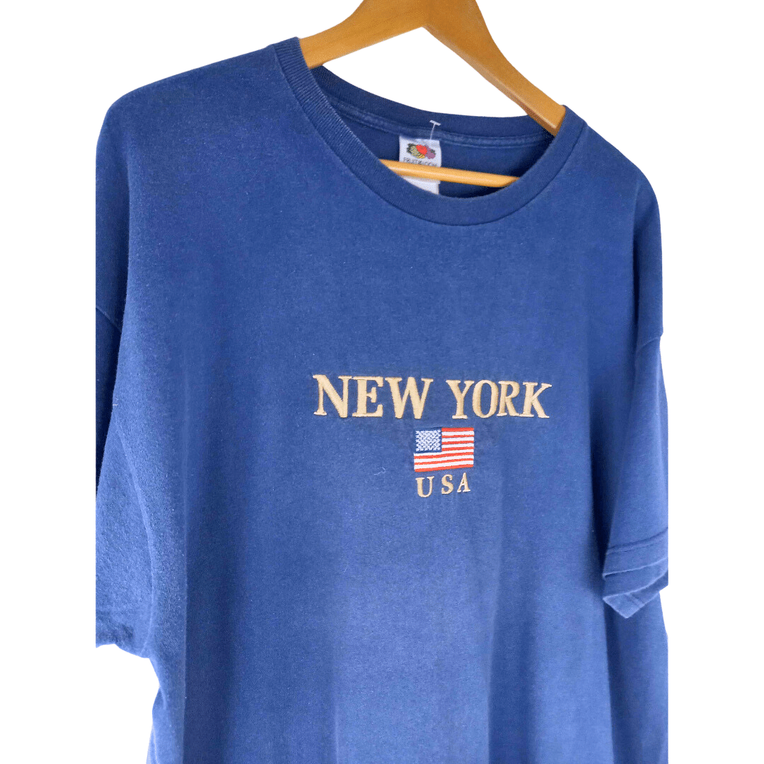 Embroidered New York shortsleeve t-shirt - 2XL