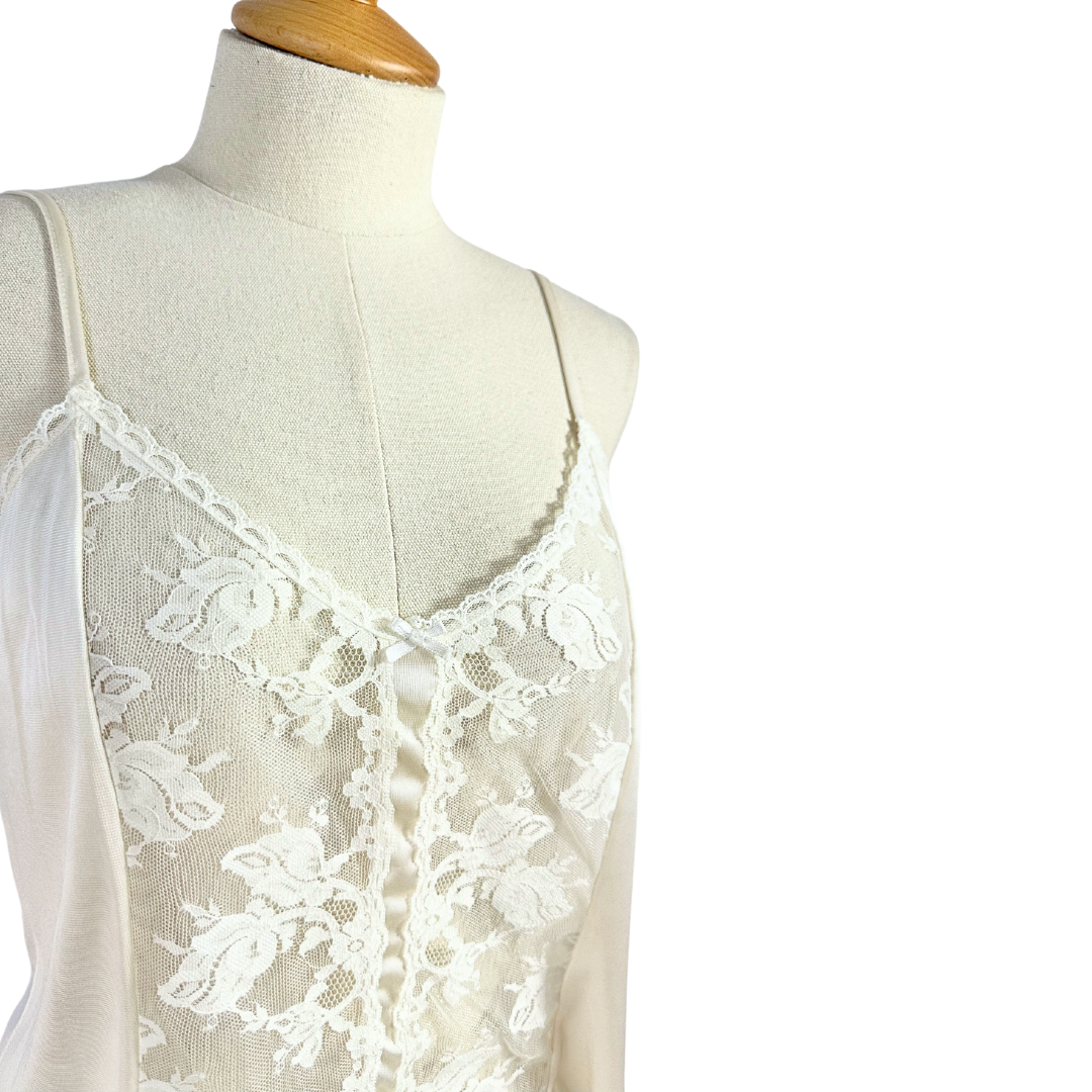 Cream vintage lace cami - L