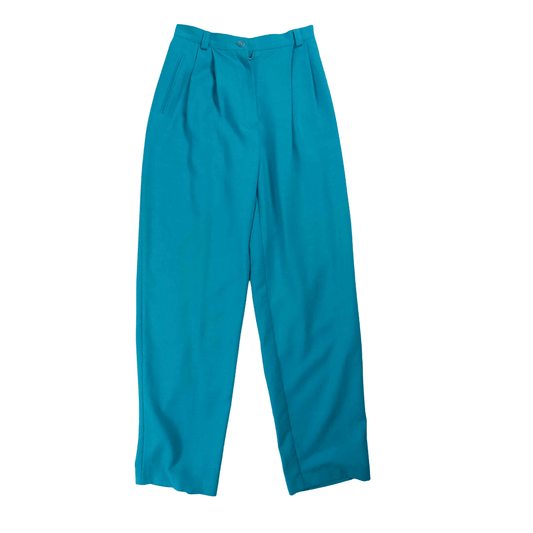 Vintage turquoise high waisted pants - XS/S