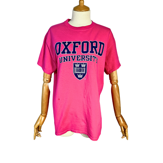 Pink Oxford University tshirt - M