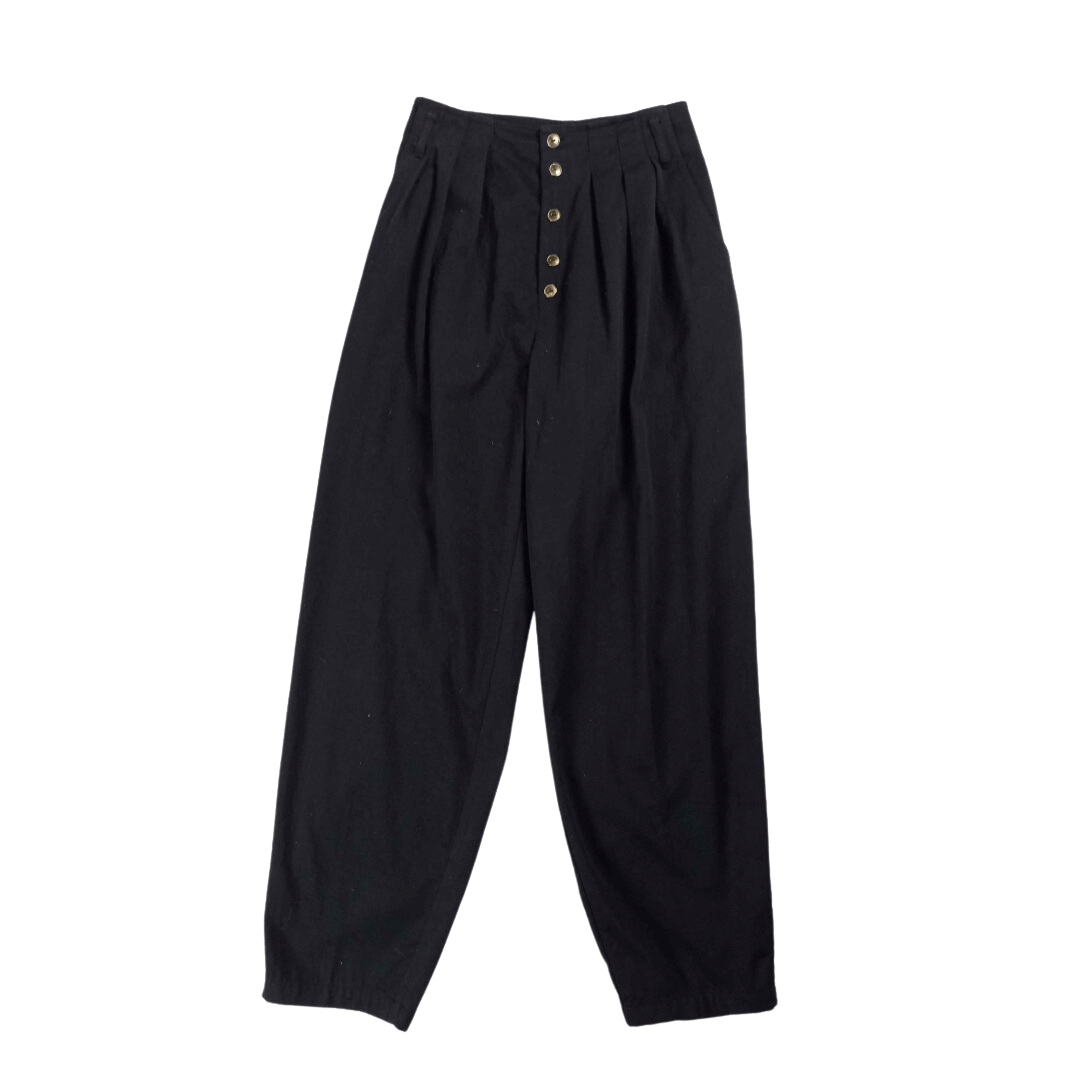 Vintage button-down high-waisted pants - S