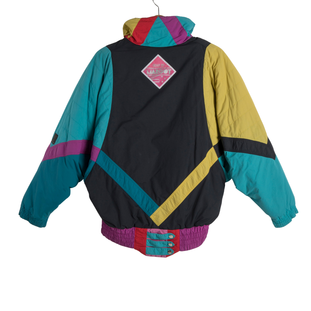 Colourblock vintage ski jacket - S/M