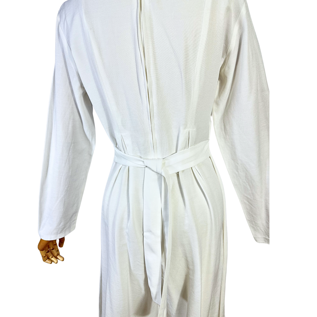 White vintage wide leg jumpsuit - M