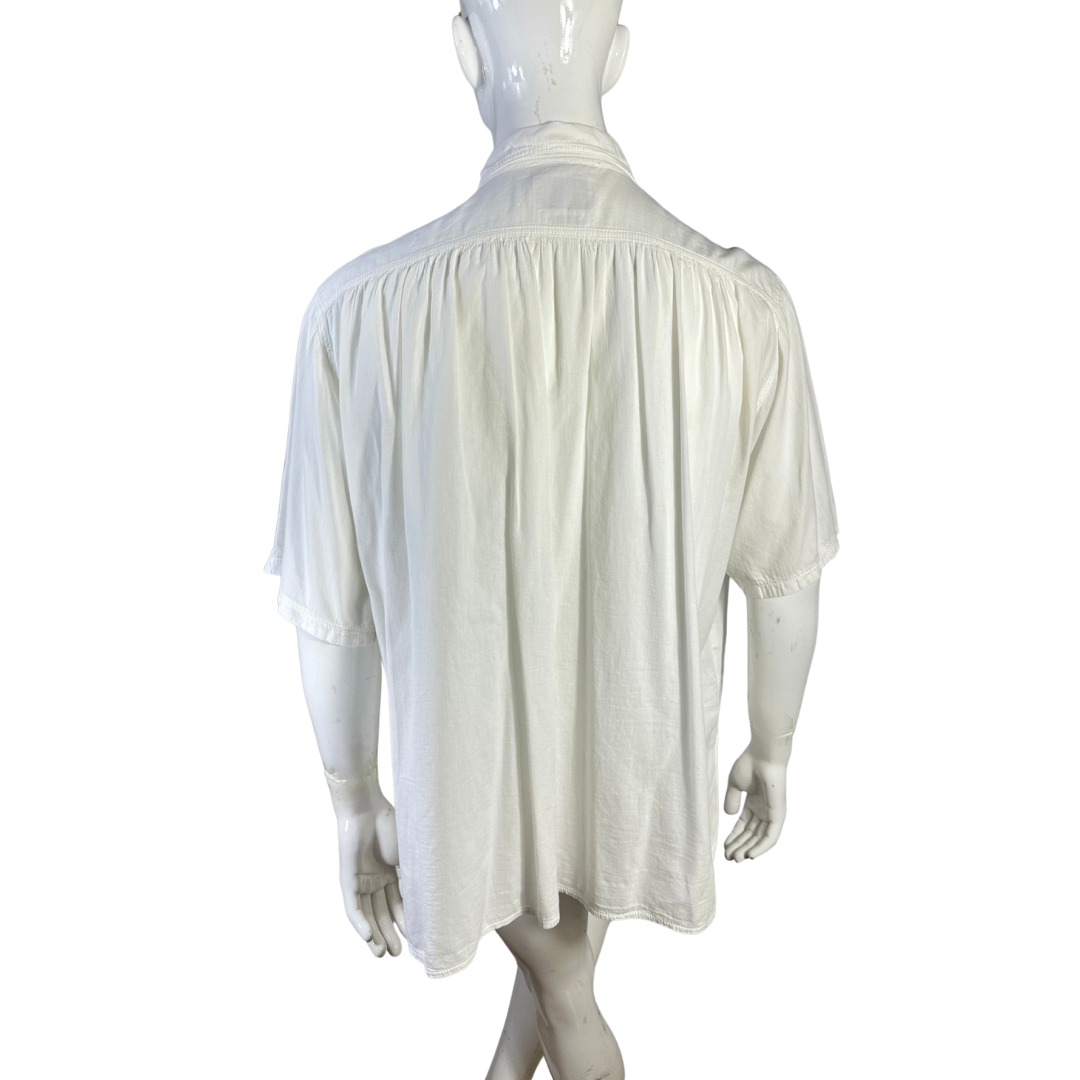 White loose fit shirt - Large