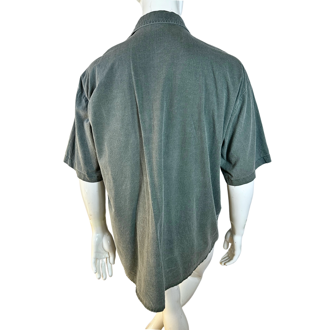 Green smoke vintage shirt - L