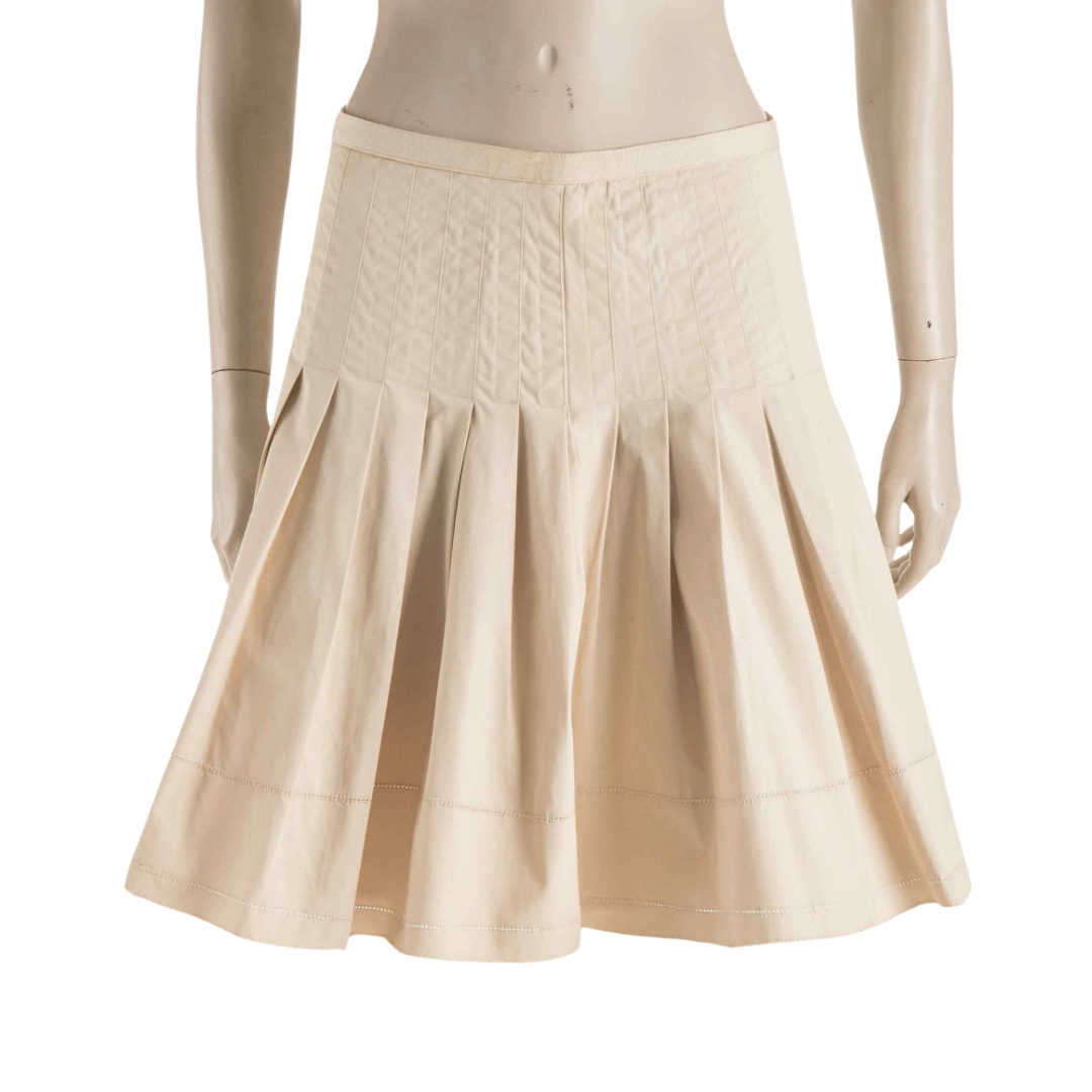 Pleated flare skirt - S