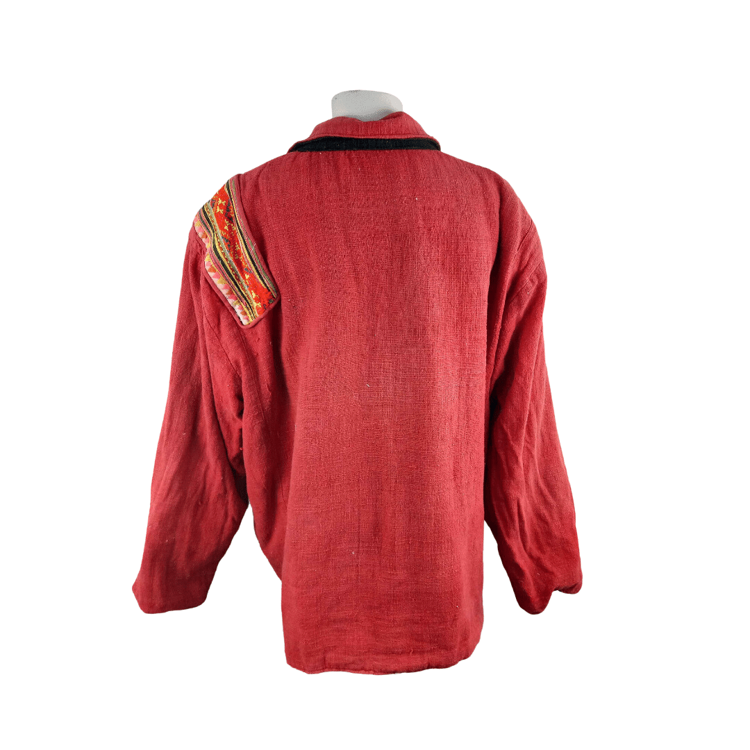 Reversible coarse-weave boho jacket - 2XL