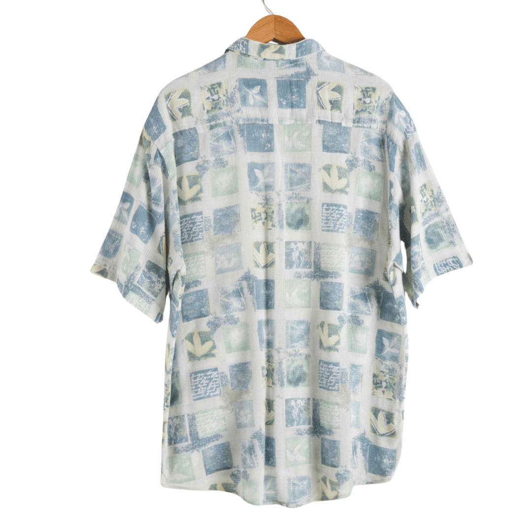 Printed woven shortsleeve shirt - L