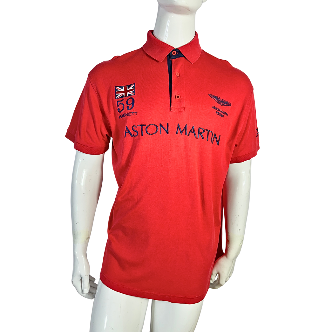 Red Aston Martin polo shirt - XL