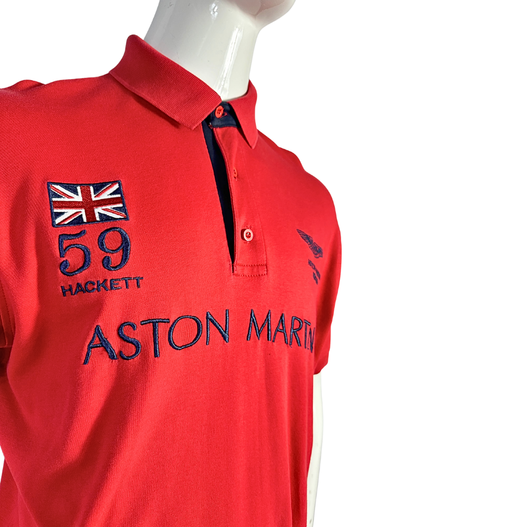 Red Aston Martin polo shirt - XL