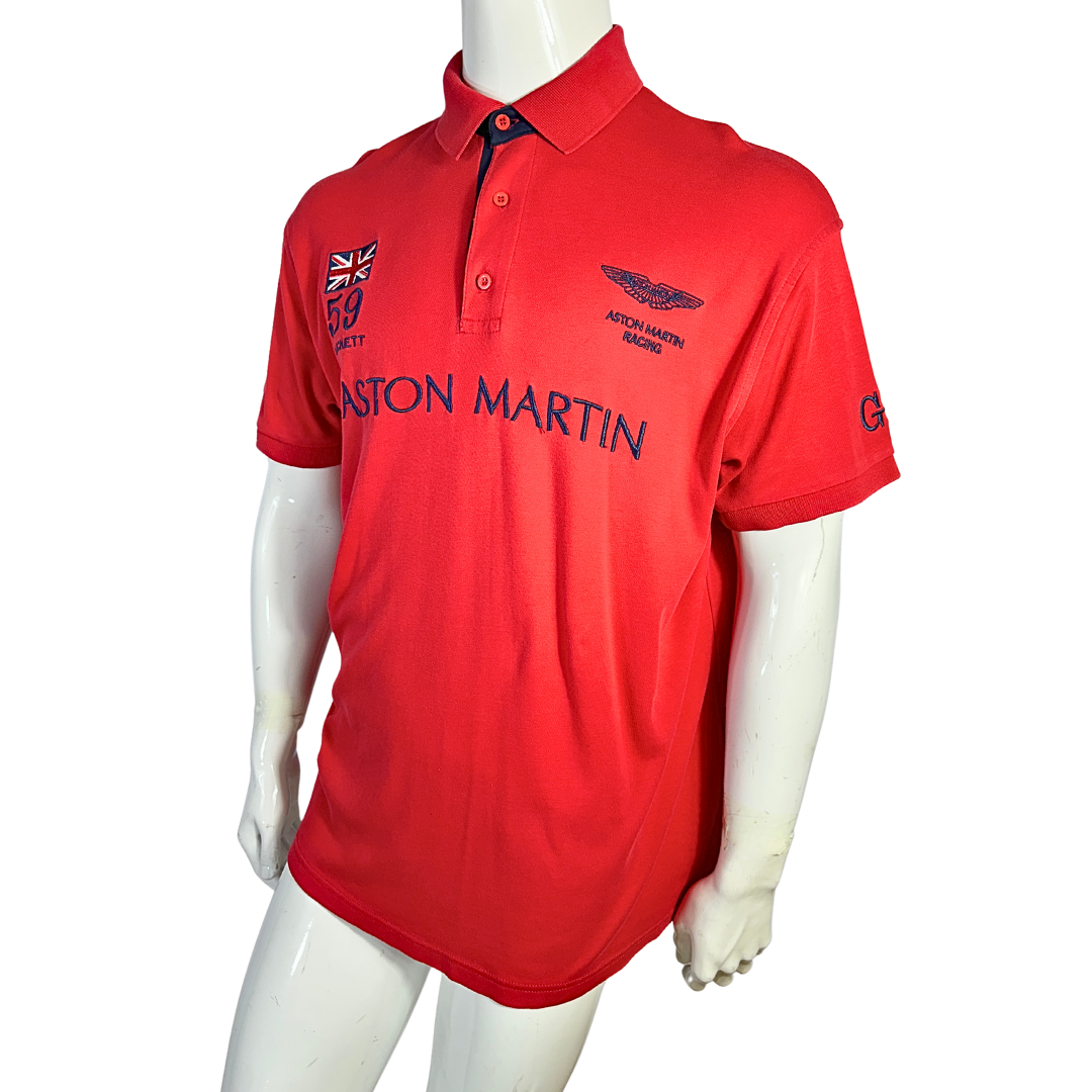 Red Aston Martin polo shirt - XL