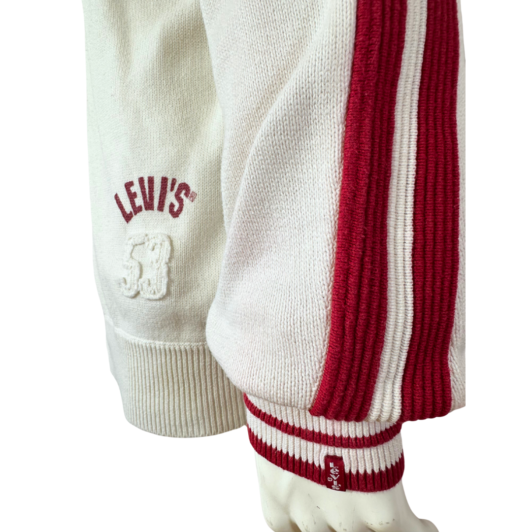 White Levis longsleeve jersey - XL