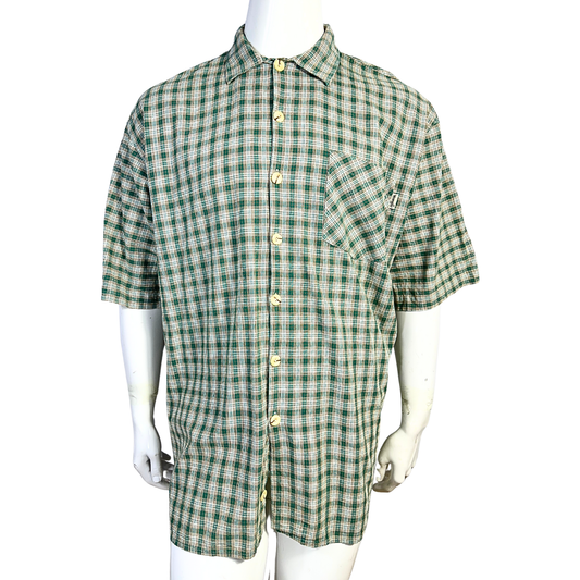 90s Wrangler checkered shirt - L