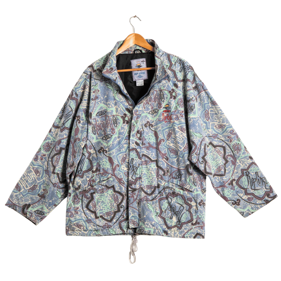 Super rare 90s Rip Curl printed surfwear jacket - L (Free Delivery)