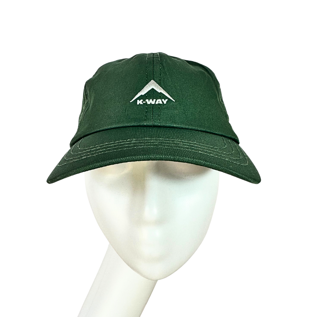 Green KWay embroidered peak cap - OS