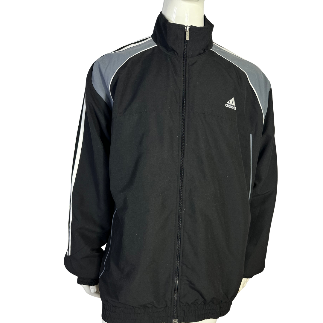 Black Adidas tracksuit jacket - 2XL