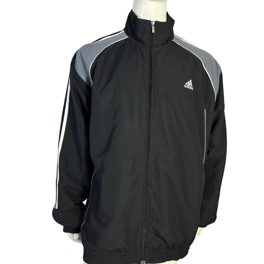 Black Adidas tracksuit jacket - 2XL