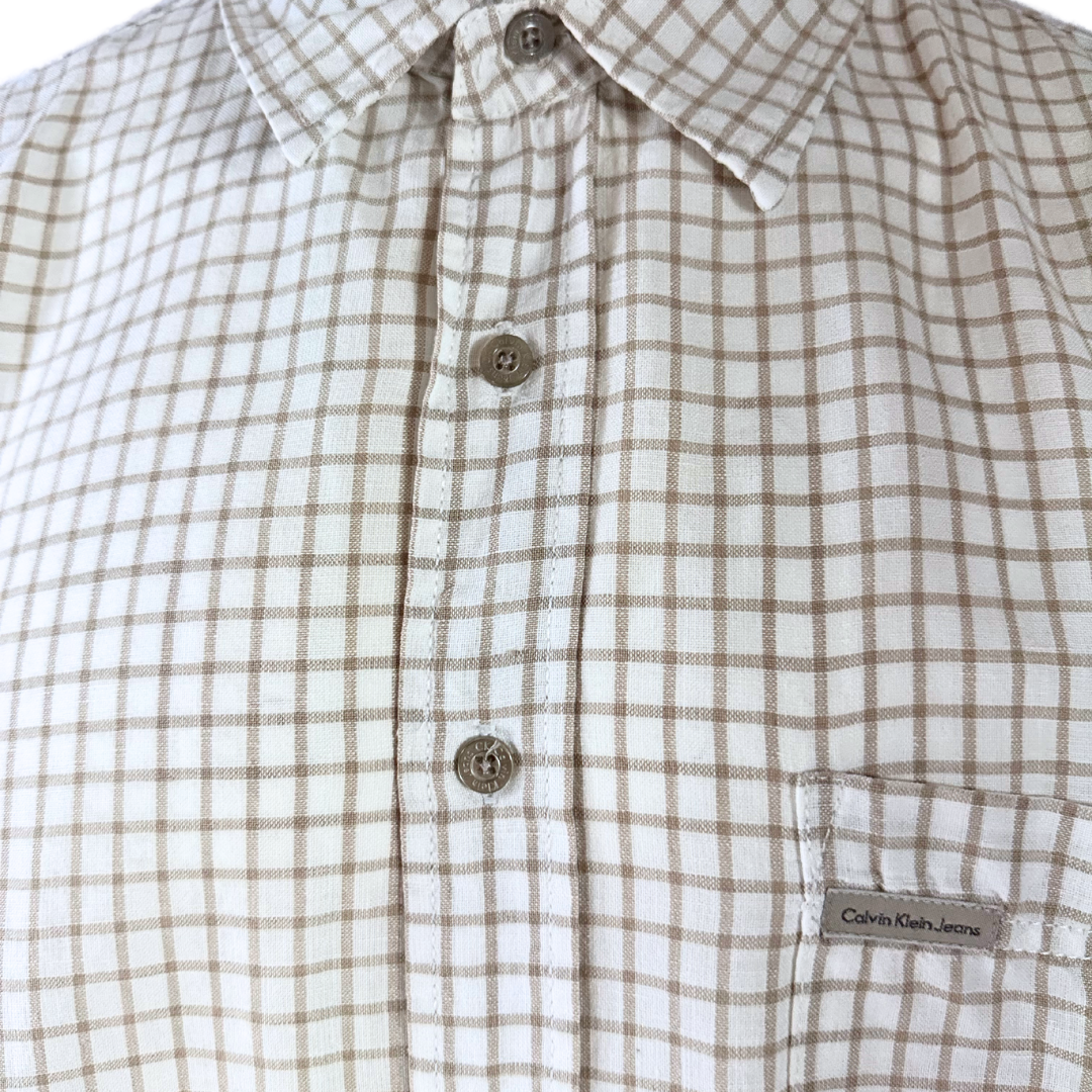 Calvin Klein checkered shirt - XL