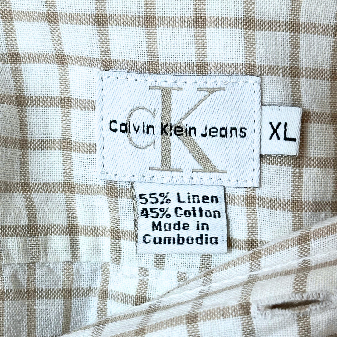 Calvin Klein checkered shirt - XL