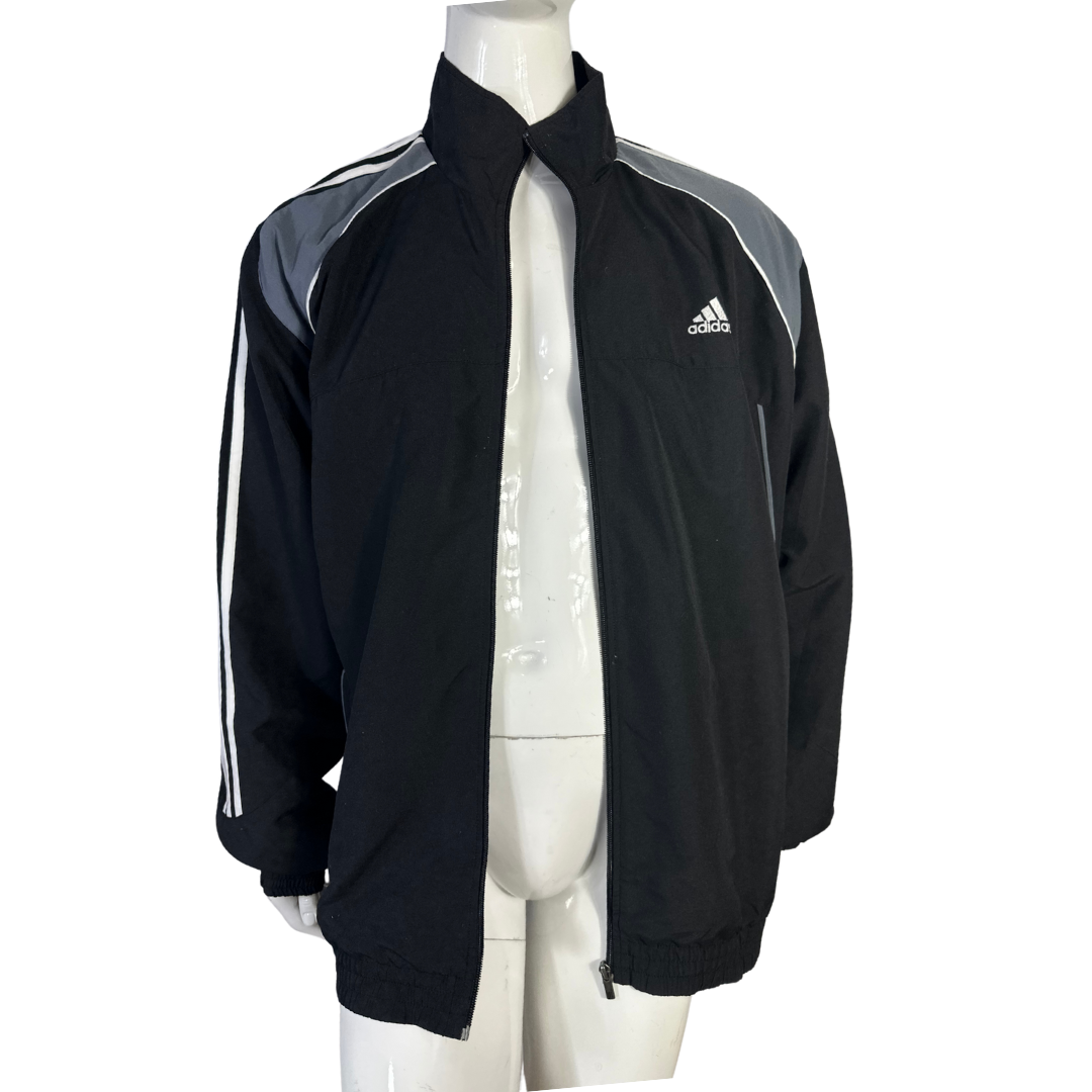 Black Adidas tracksuit jacket - 2XL