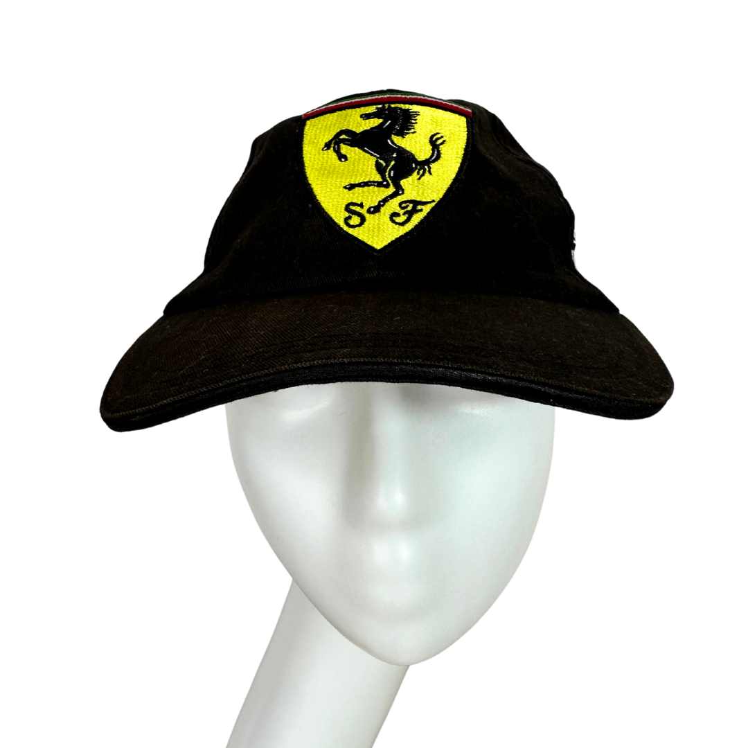 Black Ferrari peak cap - OS