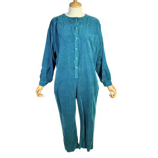 Vintage corduroy boiler jumpsuit - M