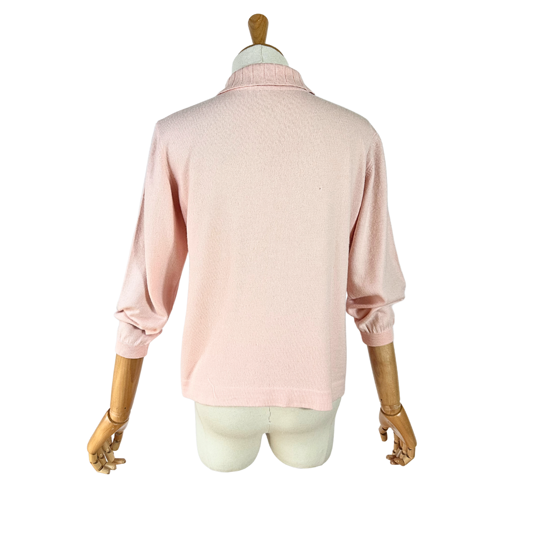 90s merino wool knit sweater - M