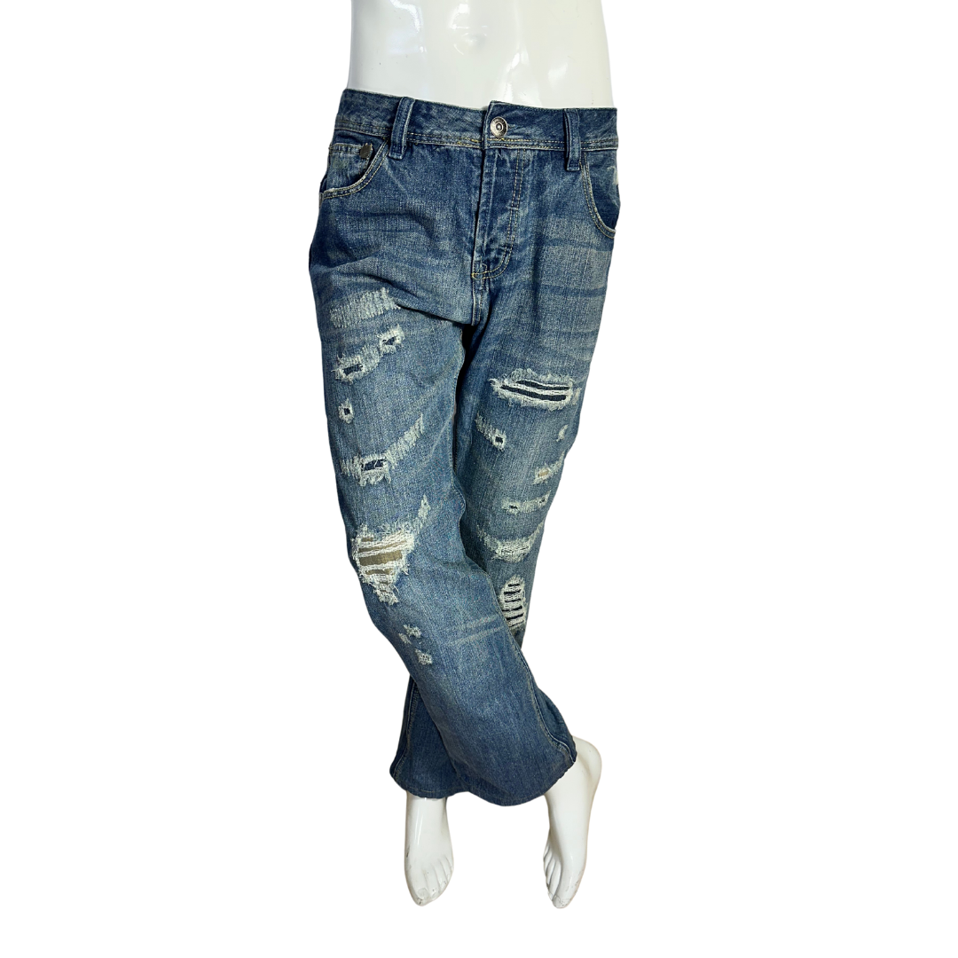 Y2K Lee Cooper distressed denim jeans - M