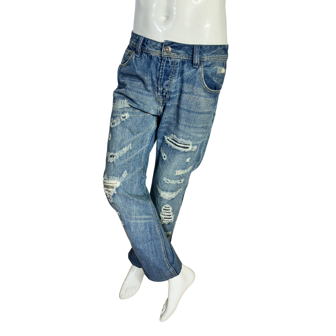 Y2K Lee Cooper distressed denim jeans - M