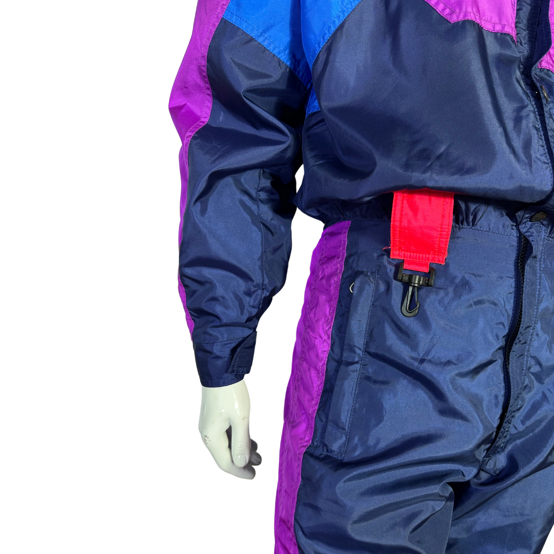 90s vintage Nevica colourblock ski suit - M