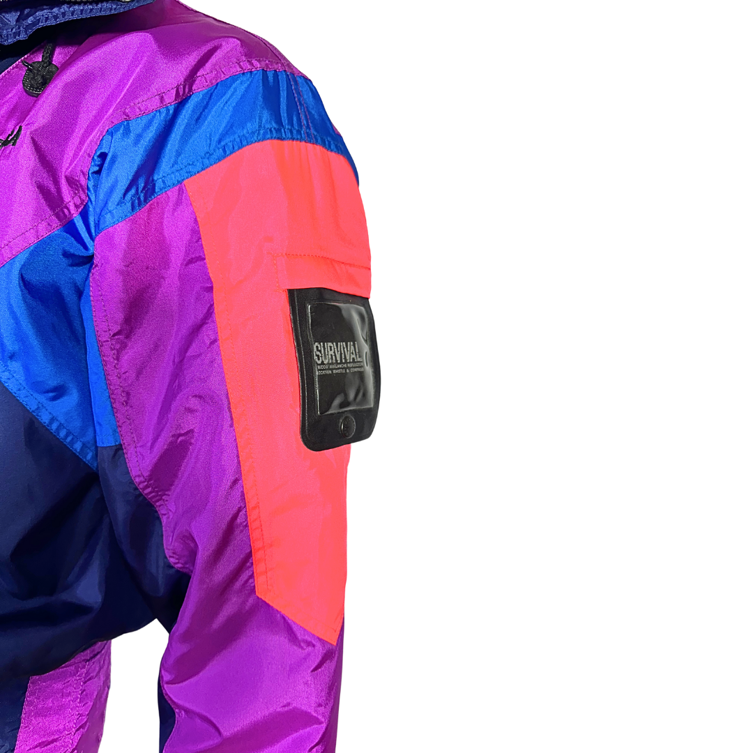 90s vintage Nevica colourblock ski suit - M