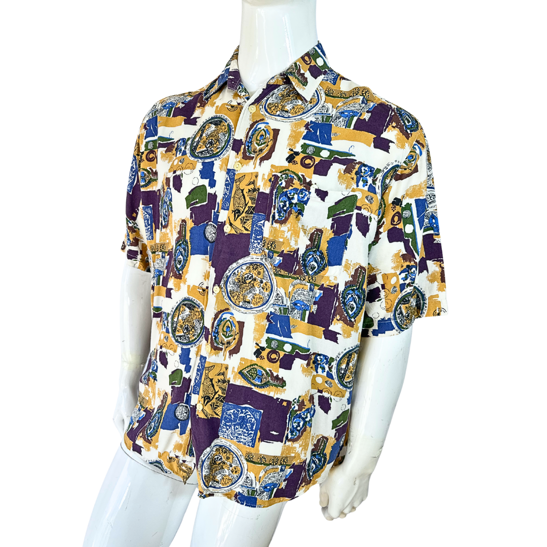 Vintage abstract shirt - L