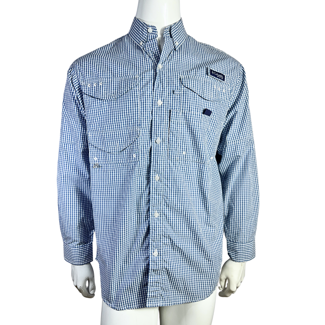 Columbia checkered longsleeve shirt - XS