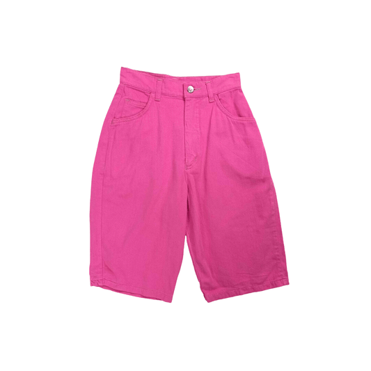 Barbie pink high waisted denim shorts - XS/S