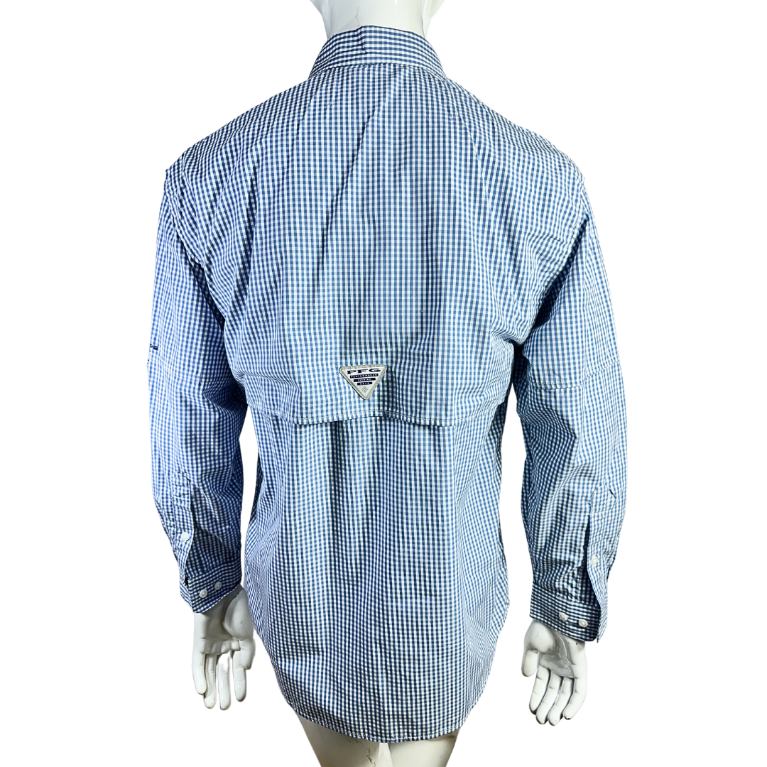 Columbia checkered longsleeve shirt - XS