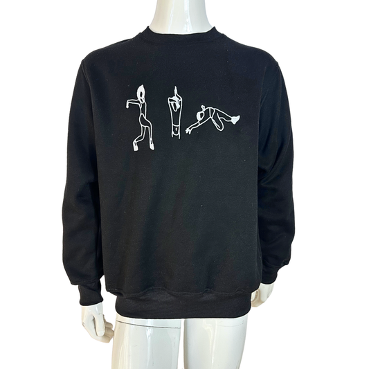 Voguing embroidered cotton sweatshirt - S/M/L