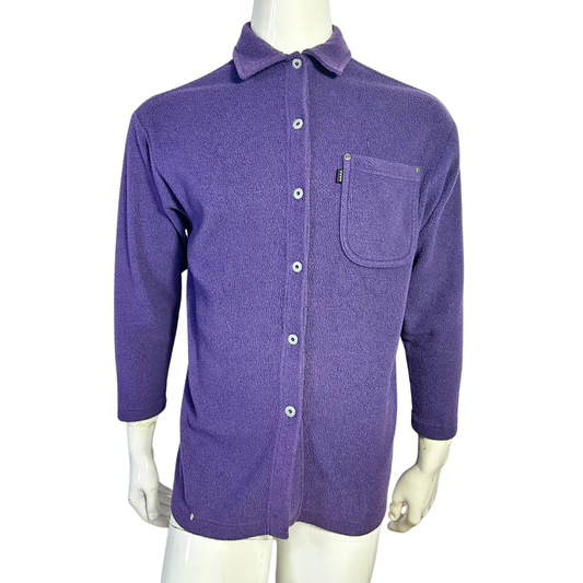 Purple 90s fleece shirt - S