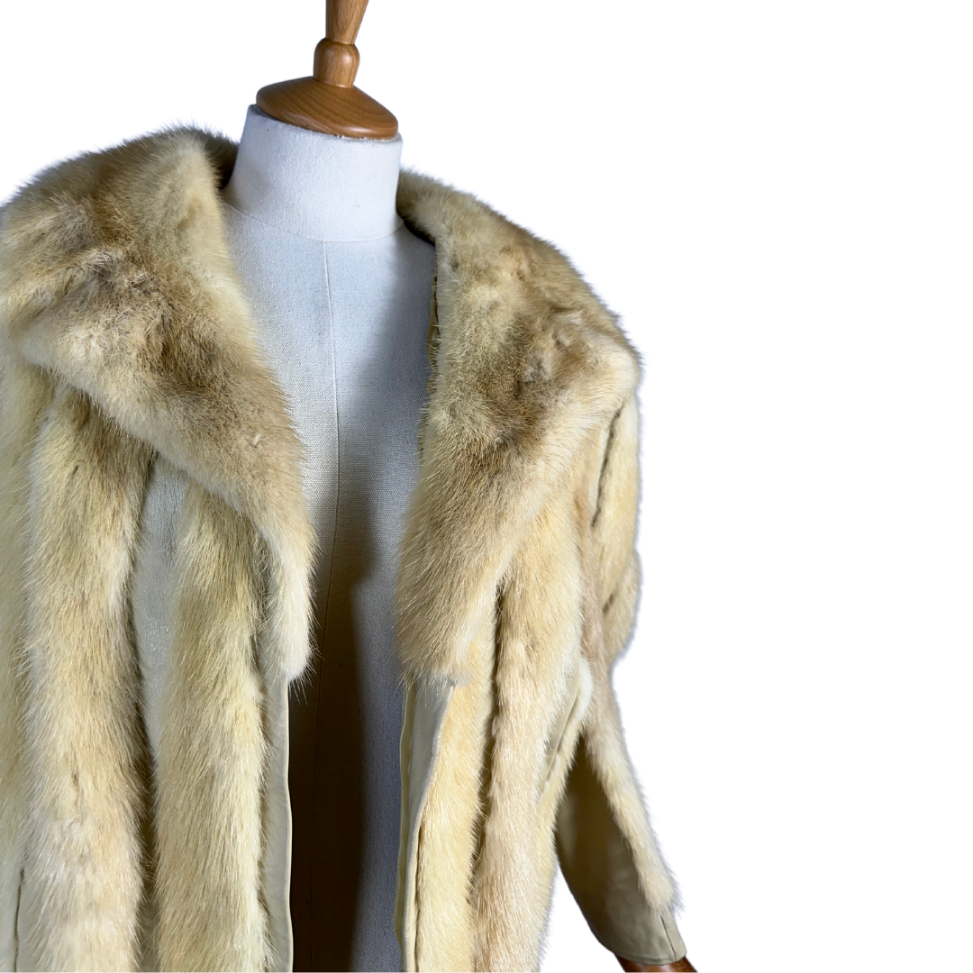Vintage genuine fur jacket - M