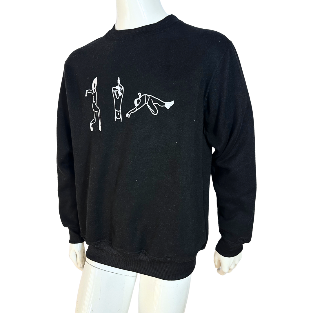 Voguing embroidered cotton sweatshirt - S/M/L