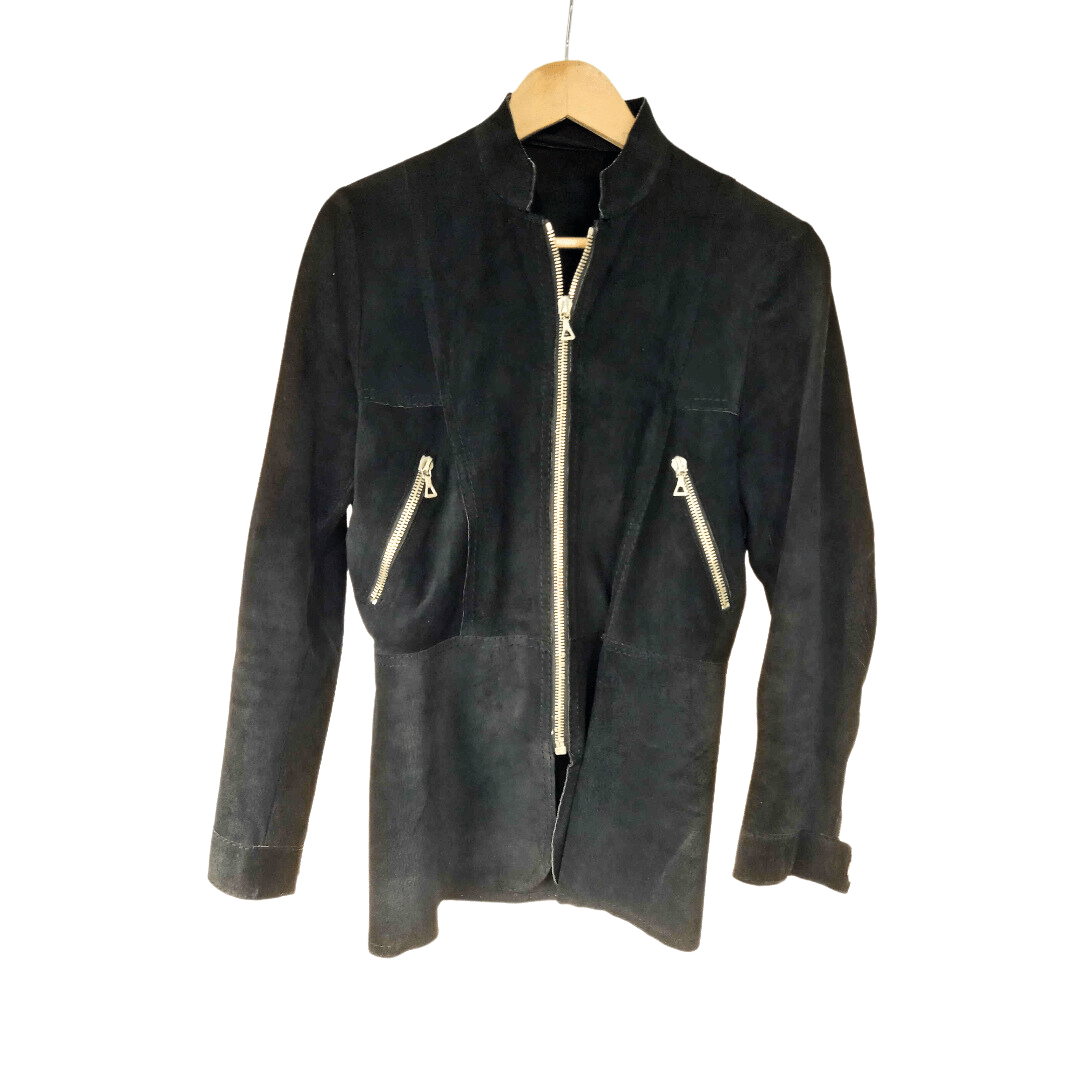 Zipped Up Suede Jacket 