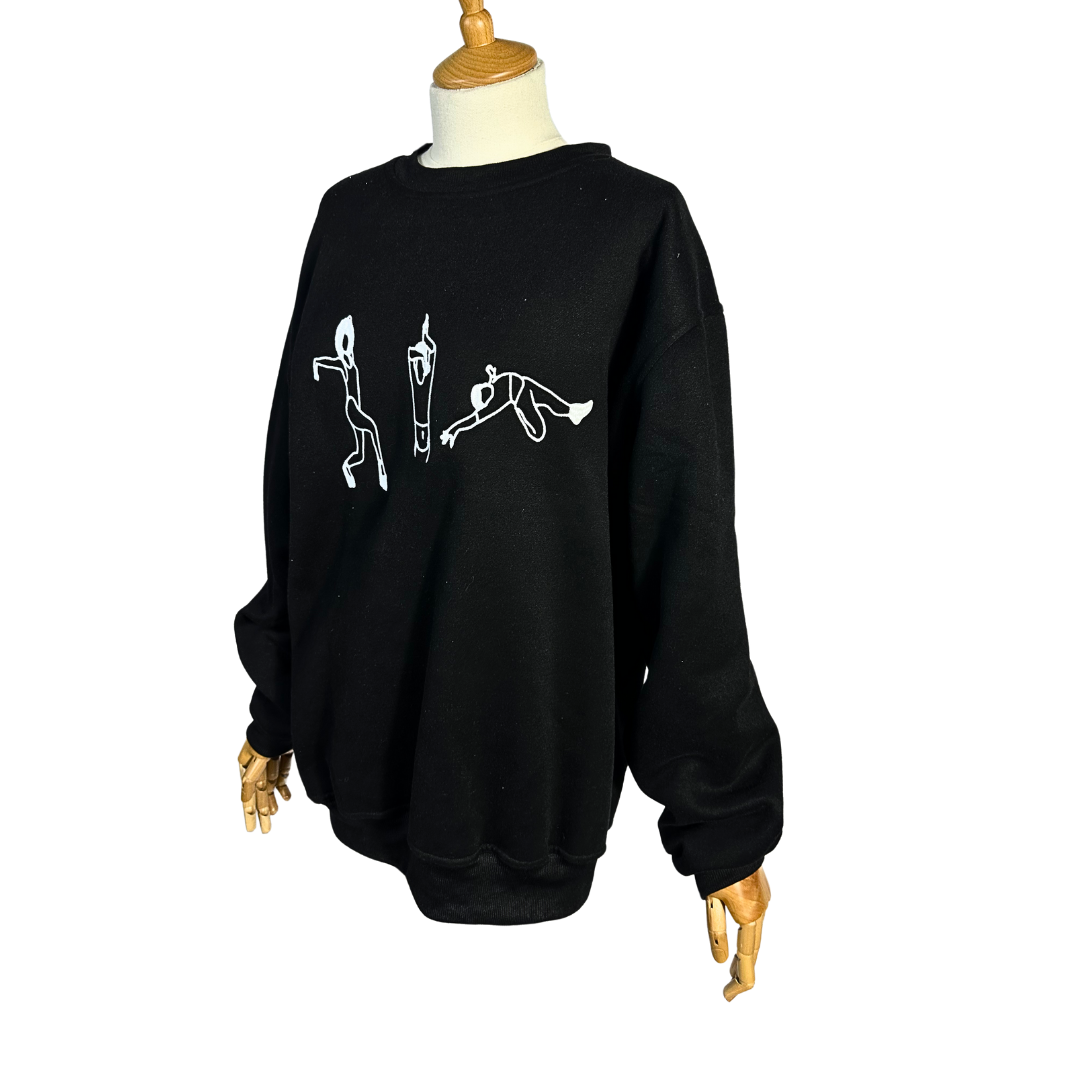 Voguing embroidered cotton sweatshirt - S/M/L