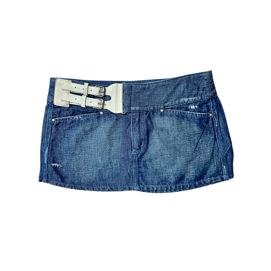 Diesel Y2K low rise micro mini denim skirt - XS