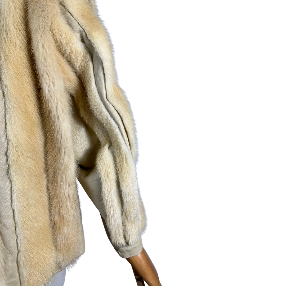 Vintage genuine fur jacket - M