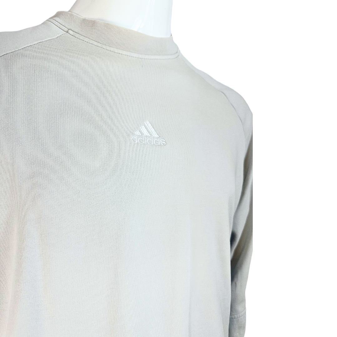 Grey vintage Adidas sweatshirt - M