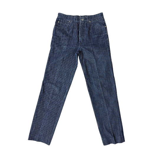 Vintage striped denim jeans - S