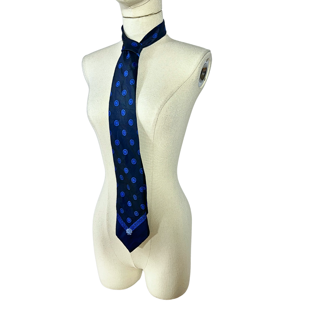 Gianni Versace dotted silk necktie