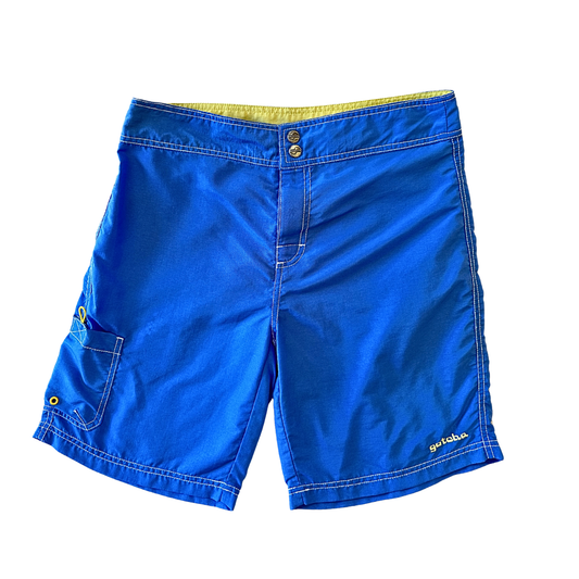 Blue 90s Gotcha Girl boardshorts - M