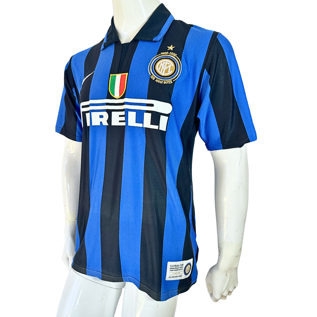 Nike Inter Milan striped football jersey - M