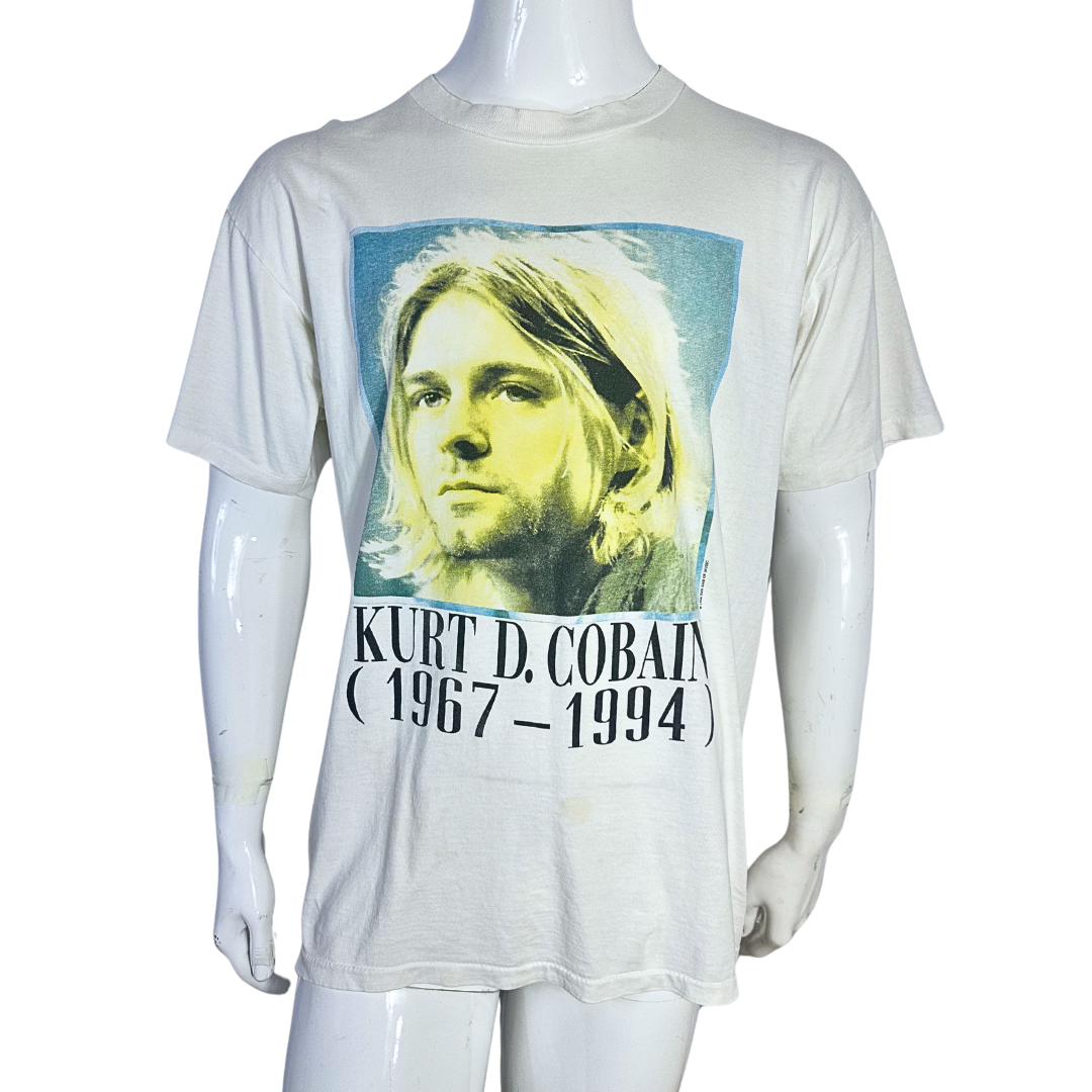 Rare Kurt Cobain memorial painting tshirt - XL