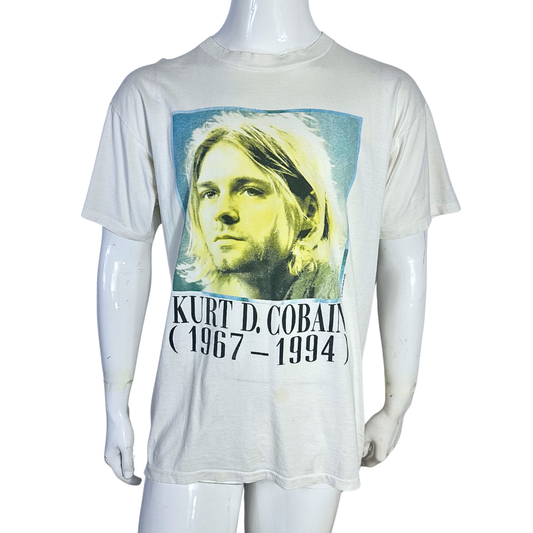 Rare Kurt Cobain memorial painting tshirt - XL